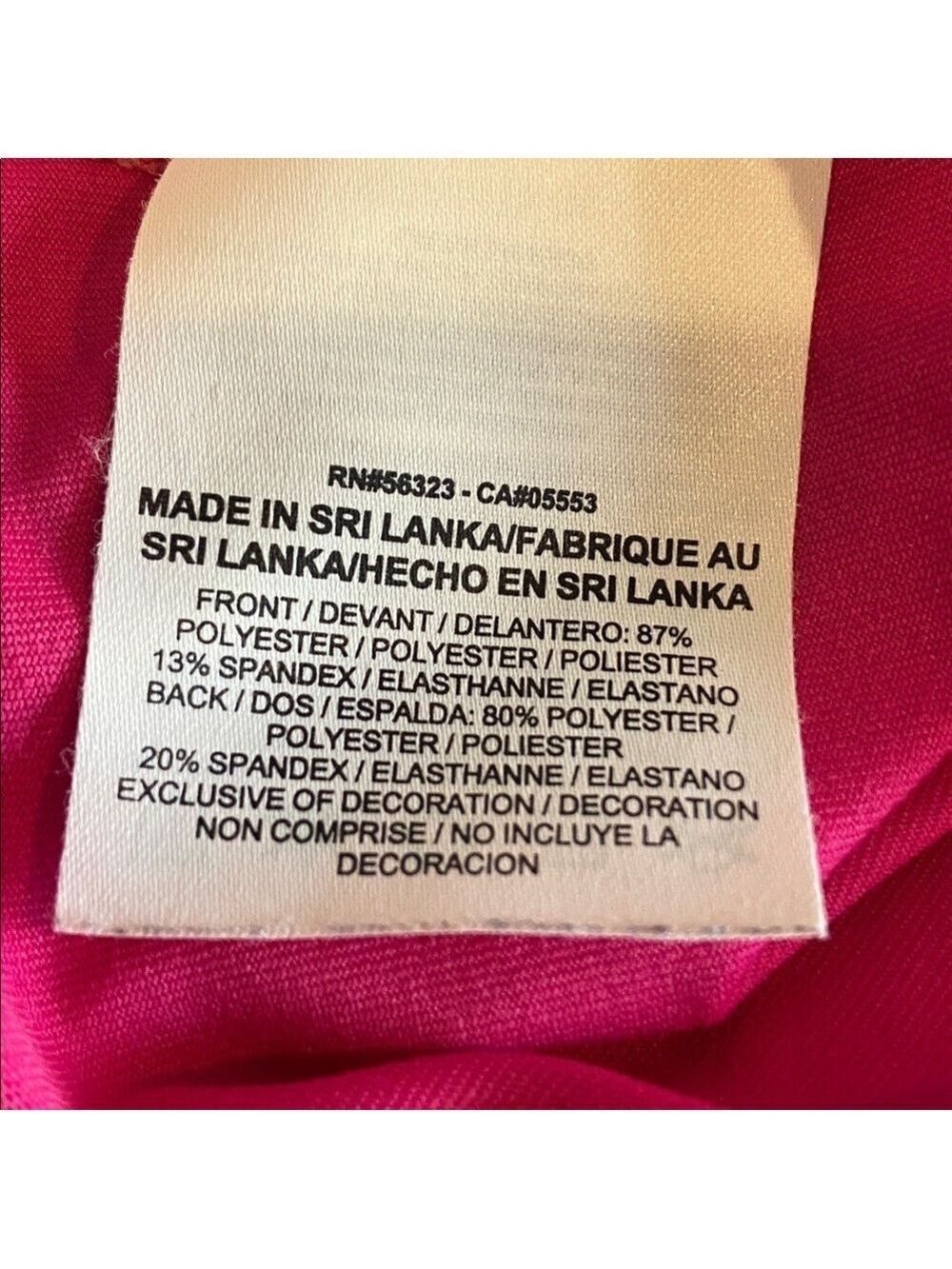 Nike Women's Vivid Pink Dri-Fit Athletic V-Neck Tank Top Size Medium - Picture 6 of 6